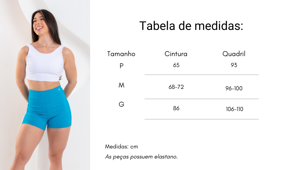 Tabela de medidas 